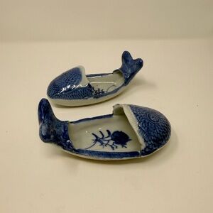 Koi Fish Blue Ceramic dish /Shoes